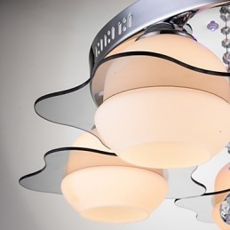 שלט רחוק מותקן מודרני עכשווי 3 נורות עם כחולים אדומים