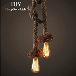 1 Light DIY Art Rope Light Creative Rope Droplight