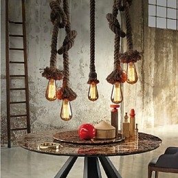 1 Light DIY Art Rope Light Creative Rope Droplight