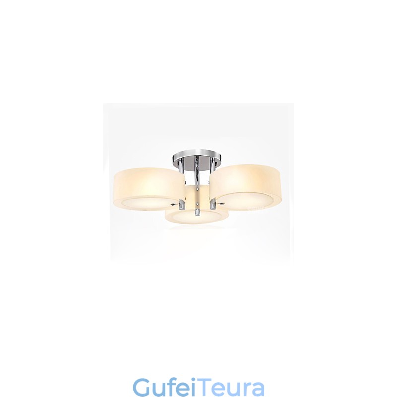 Flush Mount Modern Contemporary 3 אורות מתכת קלה לתקרה