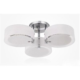 Flush Mount Modern Contemporary 3 אורות מתכת קלה לתקרה