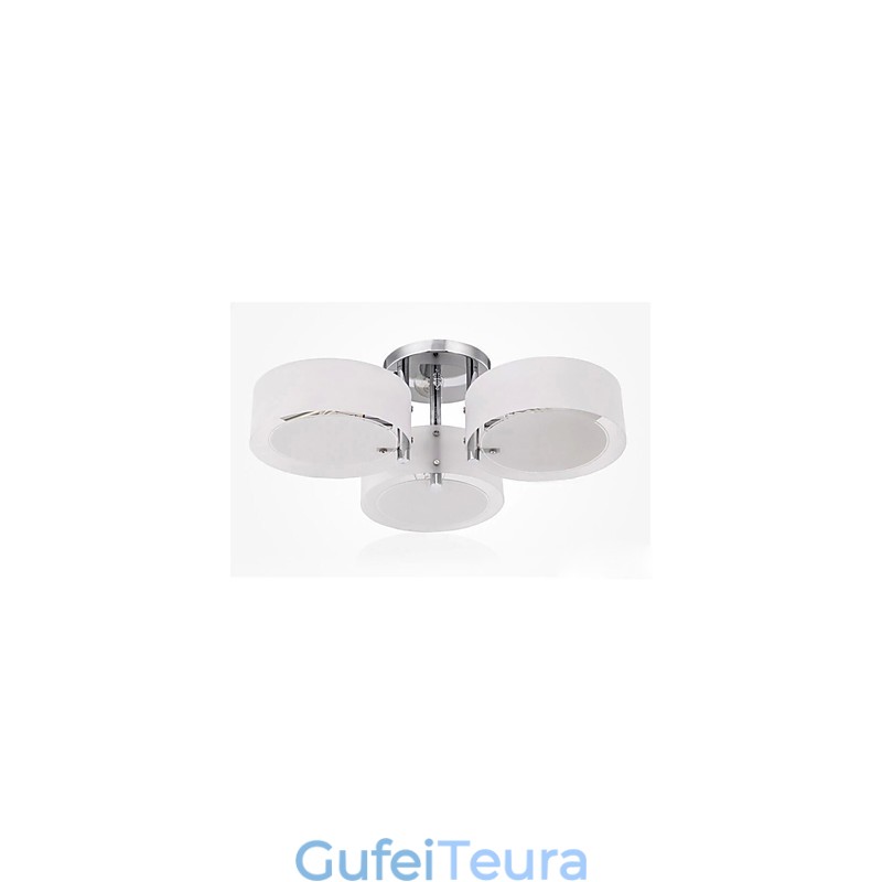 Flush Mount Modern Contemporary 3 אורות מתכת קלה לתקרה