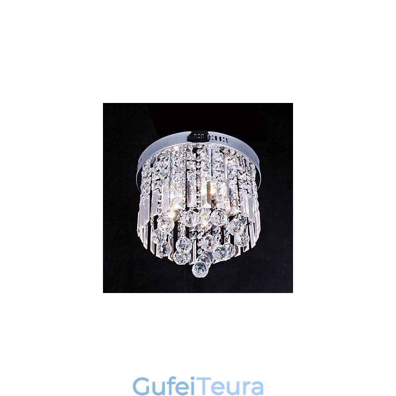Flush Mount Crystal Modern Contemporary Metal