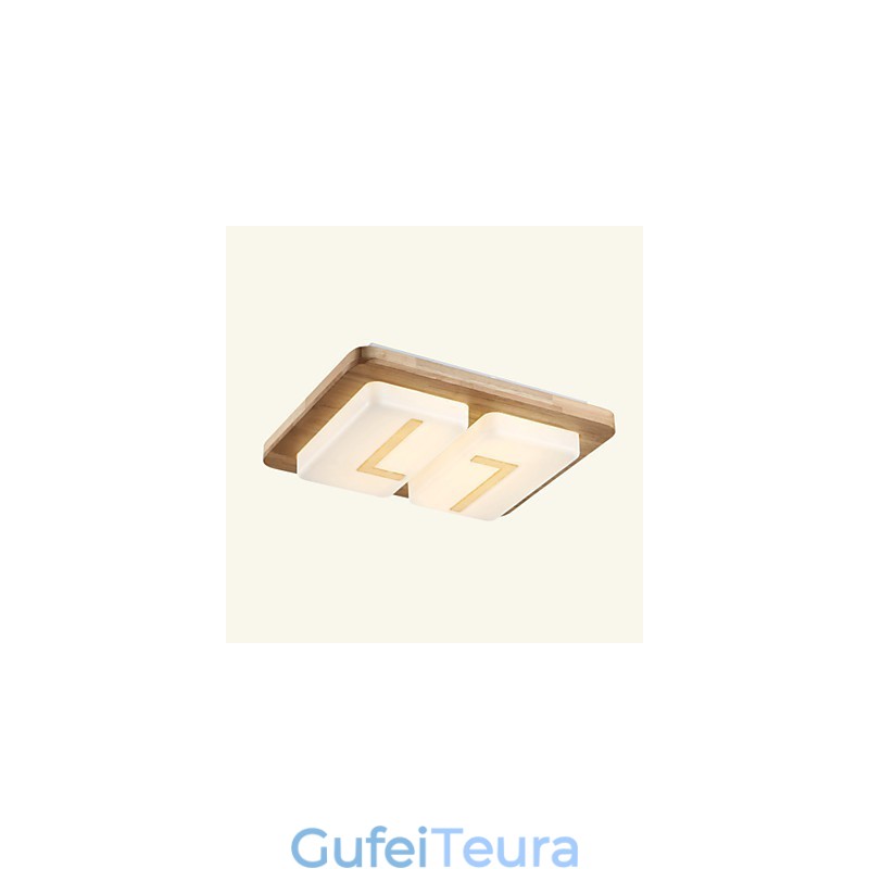 Flush Mount Mini Style Modern Contemporary Wood