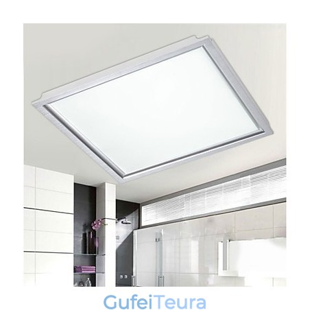 מנורת פנל אור תקרה משולבת שוליים לבן