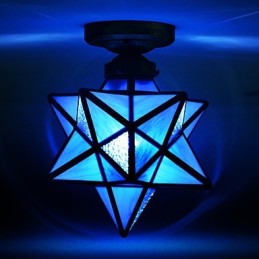 אינדיבידואליות אמנותית מרפסת יצירתית מודרנית כוכבים לספוג כיפת אור מנורת