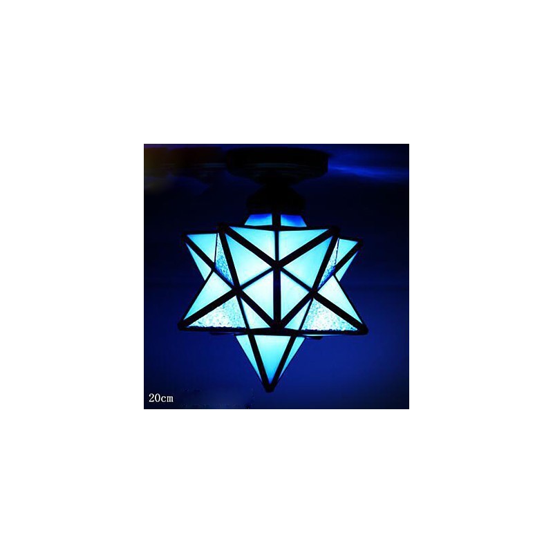 אינדיבידואליות אמנותית מרפסת יצירתית מודרנית כוכבים לספוג כיפת אור מנורת