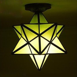 אינדיבידואליות אמנותית מרפסת יצירתית מודרנית כוכבים לספוג כיפת אור מנורת