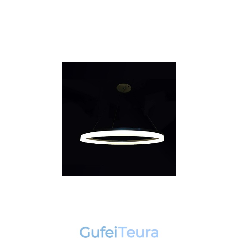 תאורת תליון עגול מודרנית מנורות אקריליק תאורת תאורה טבעת יחידה מפוארת תאורת תקרה