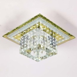 מנורת תקרת קריסטל זרקור SMD 3W Creative מנורה צינור אור צבעוני צבע כיפה אור