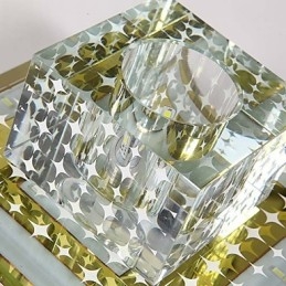מנורת תקרת קריסטל זרקור SMD 3W Creative מנורה צינור אור צבעוני צבע כיפה אור