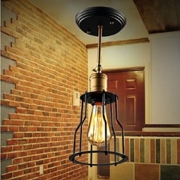 Flush Mount Traditional Classic Classic Lodge Vintage רטרו קאנטרי מתכת