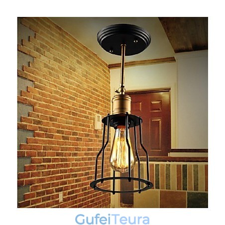 Flush Mount Traditional Classic Classic Lodge Vintage רטרו קאנטרי מתכת Flush Mount Traditional Classic Classic Lodge Vintage רטרו קאנטרי מתכת