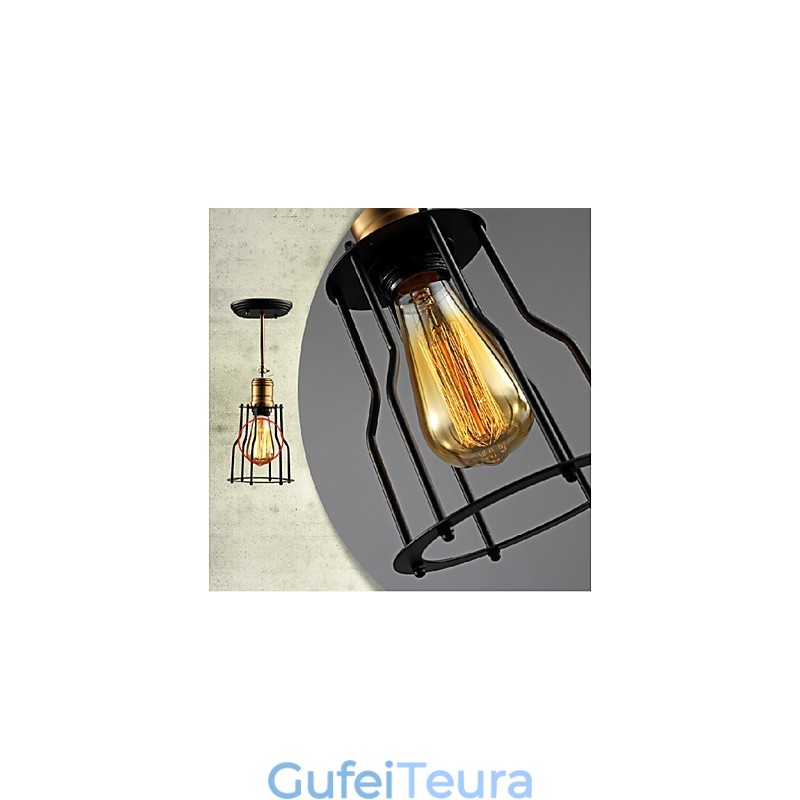 Flush Mount Traditional Classic Classic Lodge Vintage רטרו קאנטרי מתכת