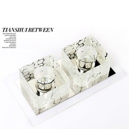27*15*5 ס"מ מנורת תקרת קריסטל זרקור SMD 6W מנורה יצירתית צינור אור צבעוני כיפה צבעוני