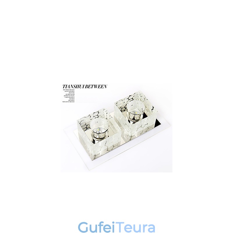 27*15*5 ס"מ מנורת תקרת קריסטל זרקור SMD 6W מנורה יצירתית צינור אור צבעוני כיפה צבעוני