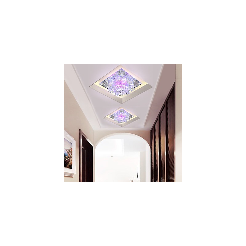 מנורת אבעבועות שחורות מרובע אור קריסטל אור Creatives כיפת אור צינור מנורת אור