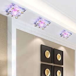 מנורת אבעבועות שחורות מרובע אור קריסטל אור Creatives כיפת אור צינור מנורת אור