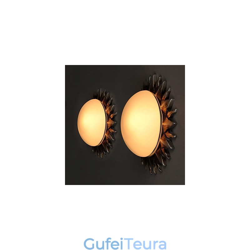 26*8 ס"מ חמניות אמנות מצוירות עכשוויות ומכווצות סופגות אור כיפה