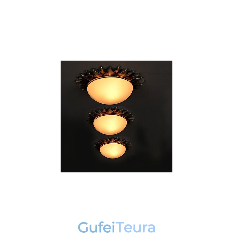 26*8 ס"מ חמניות אמנות מצוירות עכשוויות ומכווצות סופגות אור כיפה