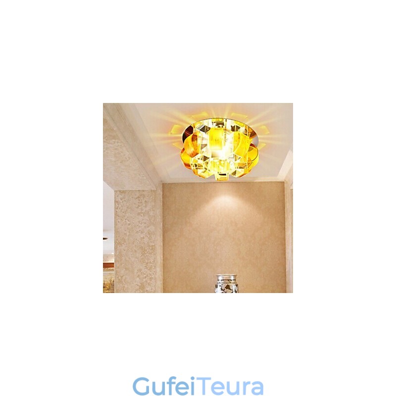12*4.5 ס"מ מנורת קריסטל Smd CreativeTube Spotlight לספוג אור כיפה