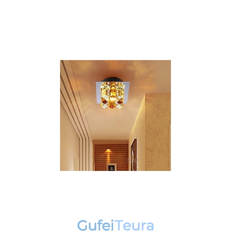 12*4.5 ס"מ מנורת קריסטל Smd CreativeTube Spotlight לספוג אור כיפה