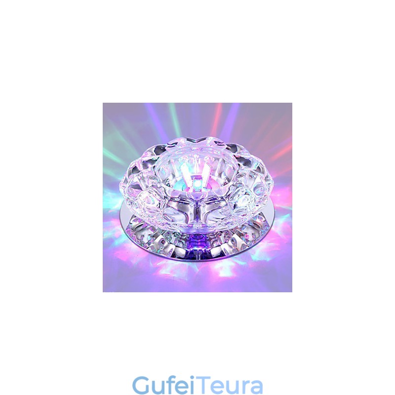 מנורת תקרת קריסטל זרקור SMD 3W מנורה יצירתית לספוג אור כיפת