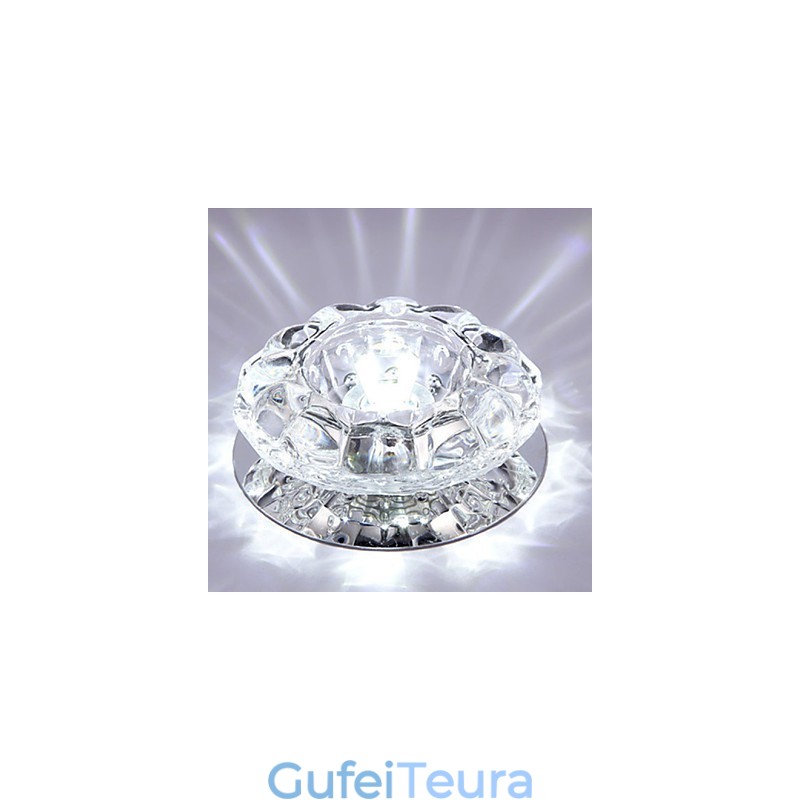 מנורת תקרת קריסטל זרקור SMD 3W מנורה יצירתית לספוג אור כיפת