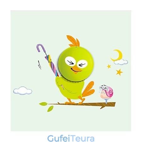 מנורת קיר פמוטים לציפורים מופעל באור עכשווי Creative 3 D קיר מנורת קיר מנורת קיר