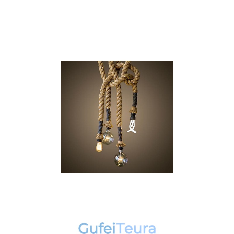 תאורת תליון רטרו קלאסית קלאסית בסגנון כפרי לודג' וינטג'