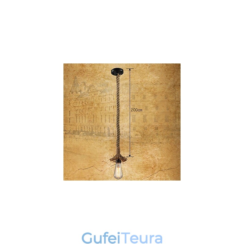 תאורת תליון רטרו קלאסית קלאסית בסגנון כפרי לודג' וינטג'