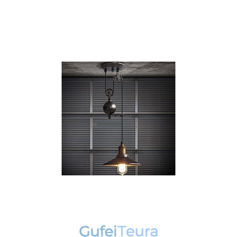 אורות תליון Rustic Lodge Vintage רטרו קאנטרי מוסך מתכת