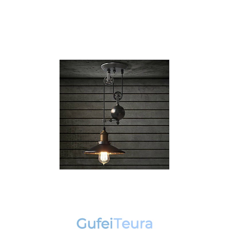 אורות תליון Rustic Lodge Vintage רטרו קאנטרי מוסך מתכת