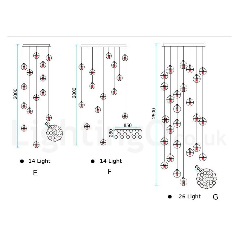 שלב הנדסה יצירתית מטאורר תליון כדור קריסטל