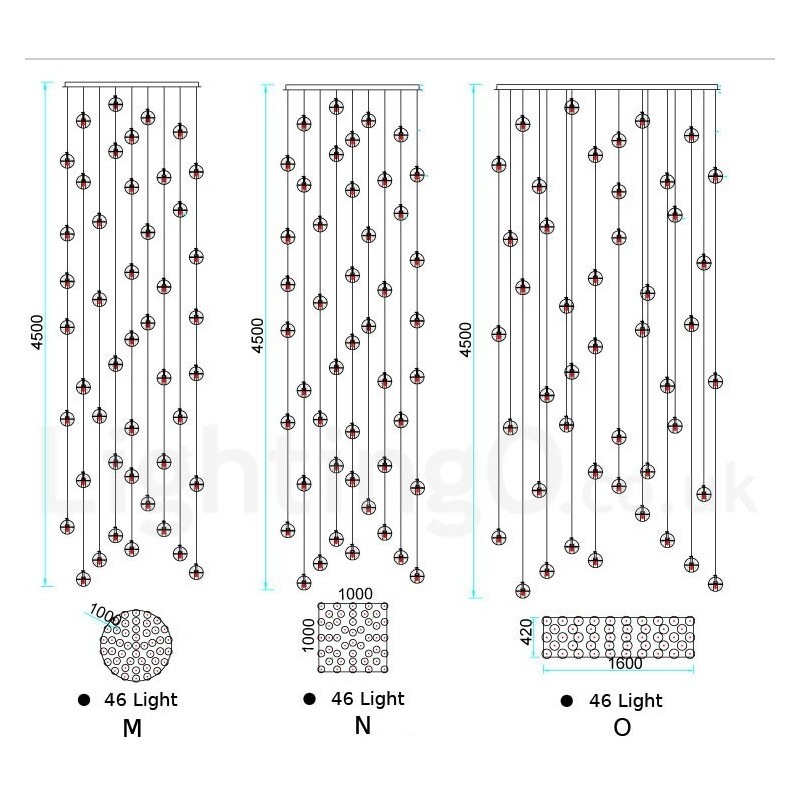 שלב הנדסה יצירתית מטאורר תליון כדור קריסטל