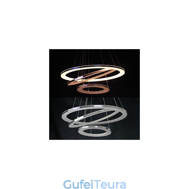 מנורת תליון מודרנית 3 טבעות מנורת תליון אקריליק