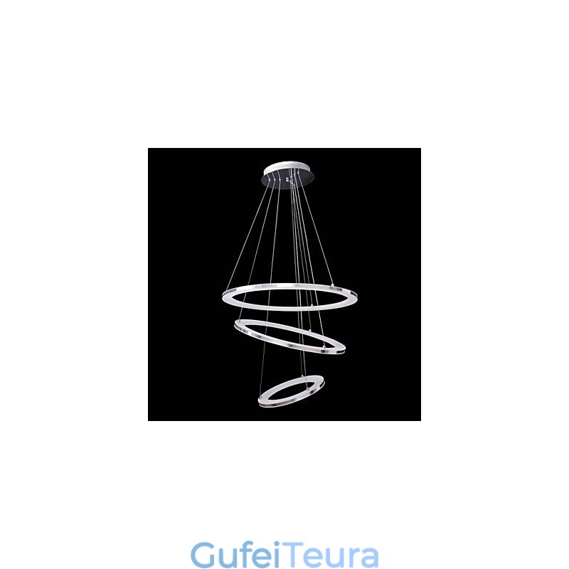 מנורת תליון מודרנית 3 טבעות מנורת תליון אקריליק