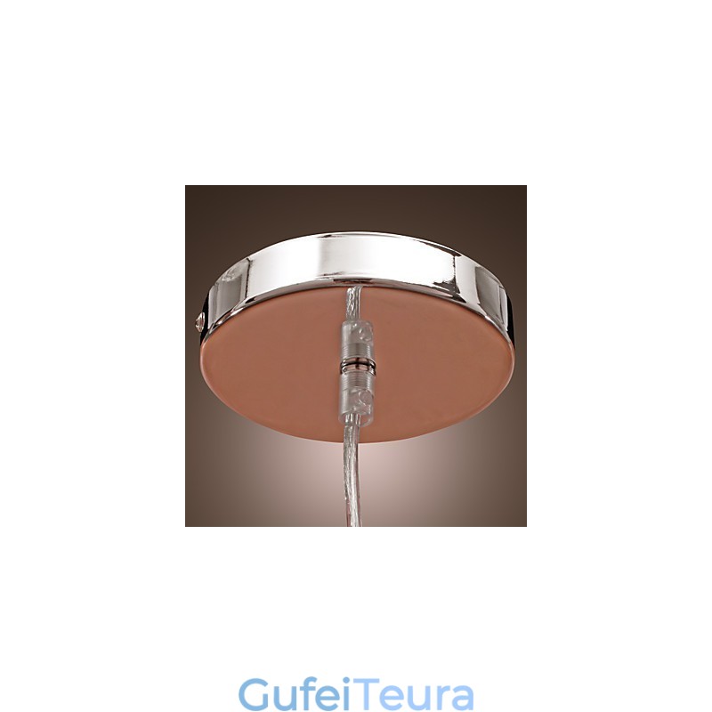 אור תליון טיפת קריסטל בסגנון צילינדר