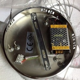 אור תליון קריסטל תאורת תקרה שקוף קריסטל עגול 4 טבעות 40 ס"מ 60 ס"מ 80 ס"מ גופי מקור