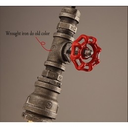 מנורת תלייה רטרו מעשה תפקיד אופינג קישוט לופט מנורת תליון צינור תעשייתי כפרי