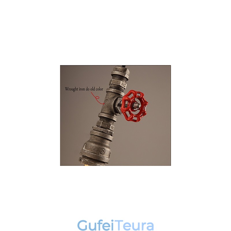 מנורת תלייה רטרו מעשה תפקיד אופינג קישוט לופט מנורת תליון צינור תעשייתי כפרי