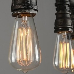 מסורתי קלאסי וינטג' פנס מדינה רטרו בסגנון מיני ציור מתכת תליון אור אוכל