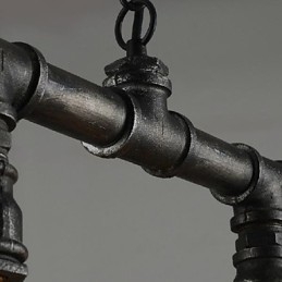 מסורתי קלאסי וינטג' פנס מדינה רטרו בסגנון מיני ציור מתכת תליון אור אוכל