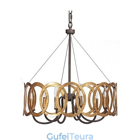 נברשת מתכת זהב קלאסית מסורתית