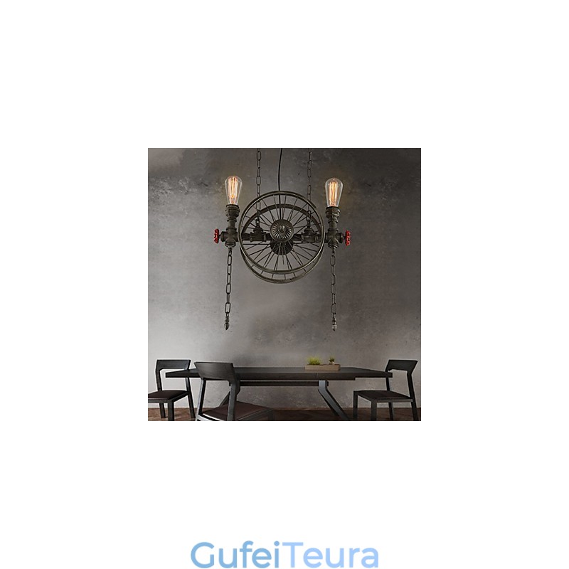 נברשת גלגל ברזל אמריקאי