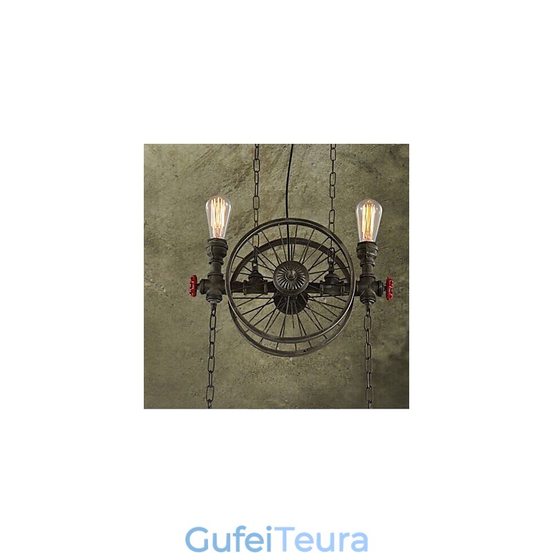 נברשת גלגל ברזל אמריקאי