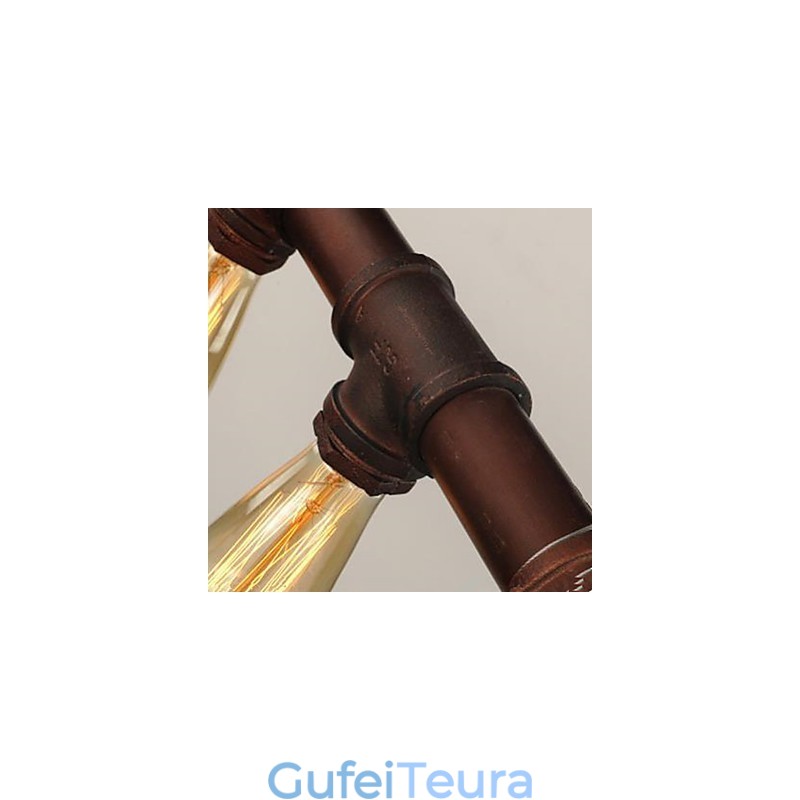 מרפסת תעשייתית כפרית אמריקאית לופט צינור צנרת