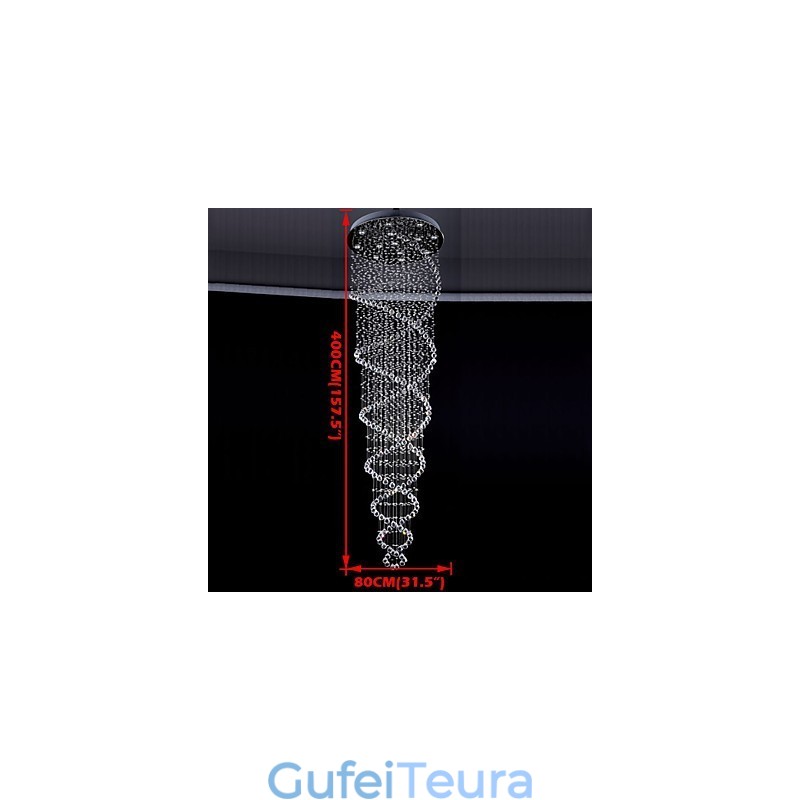 תאורה תליון קריסטל תקרה מנורות 13 אורות מודרני כסף Canpoy שקוף K9 גופי קריסטל