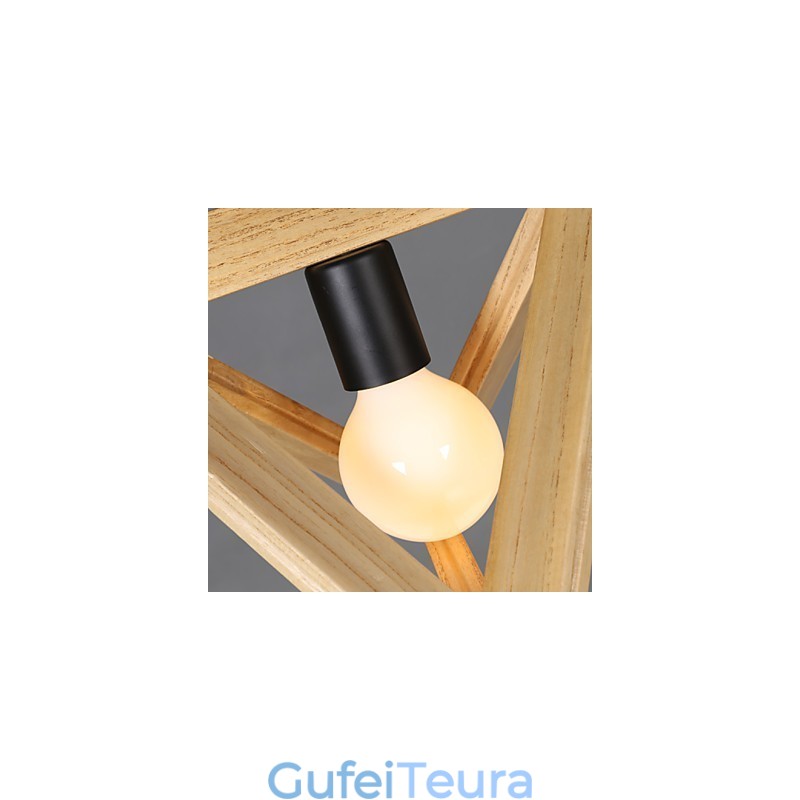 סגנון אירופאי ארץ יצירתי משחזר דרכים עתיקות יומין תיבת עץ משולשת Droplight