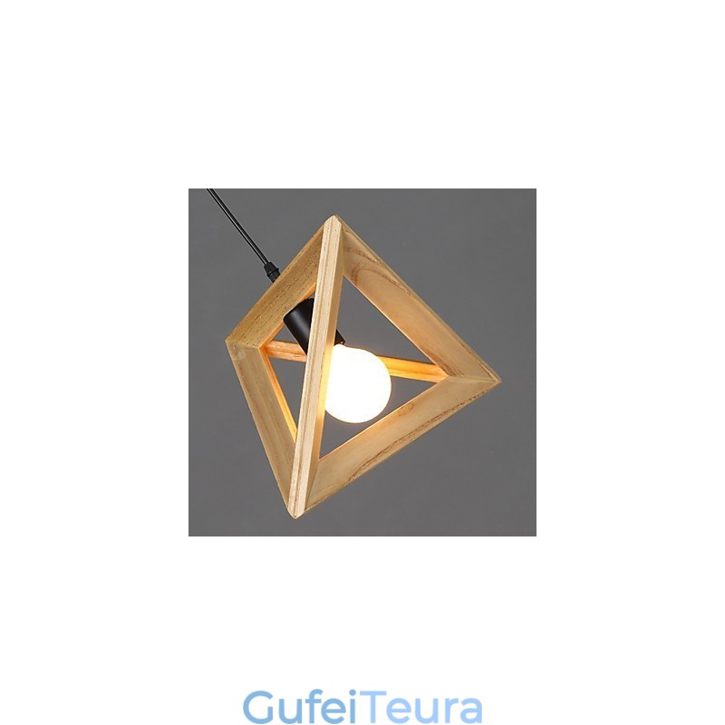 סגנון אירופאי ארץ יצירתי משחזר דרכים עתיקות יומין תיבת עץ משולשת Droplight